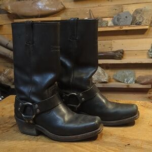 Harley-Davidson Black Leather Women's Moto Boots